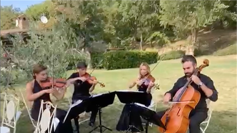 Wedding String Quartet in Tuscany